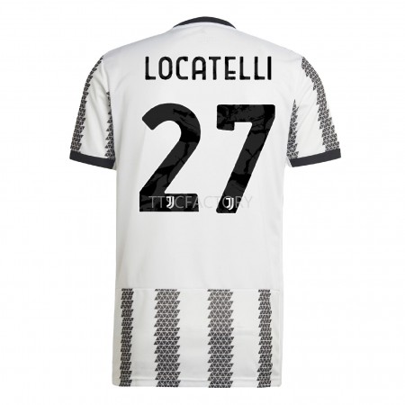 Fußballtrikots Juventus Locatelli 27 2022-2023 Kurzarm Heimtrikotsatz kaufen